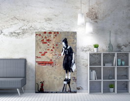 Wallity Lienzo Decorativo Banksy WY23 70 x 100 cm